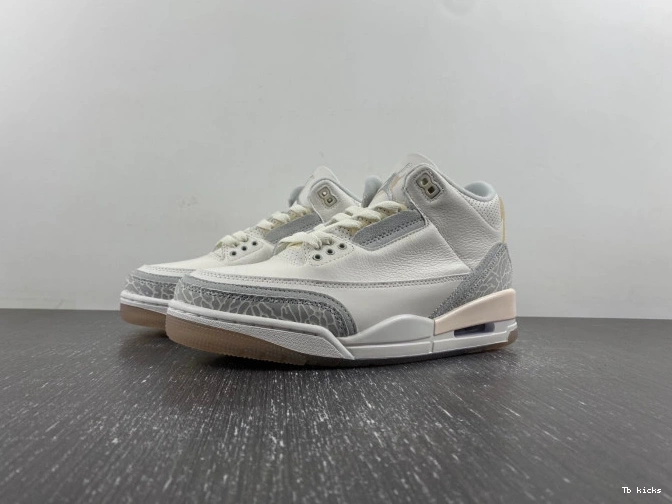 TBK Craft Jordan Air 3 Ivory FJ9479-100 0714